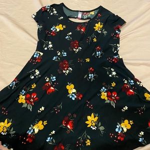 No Boundaries Floral Print Skater/Mini Dress